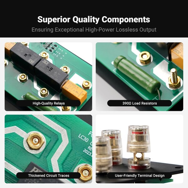 Main product image for Fosi Audio LC30-Y Speaker Selector with Orange VU Meters235-288
